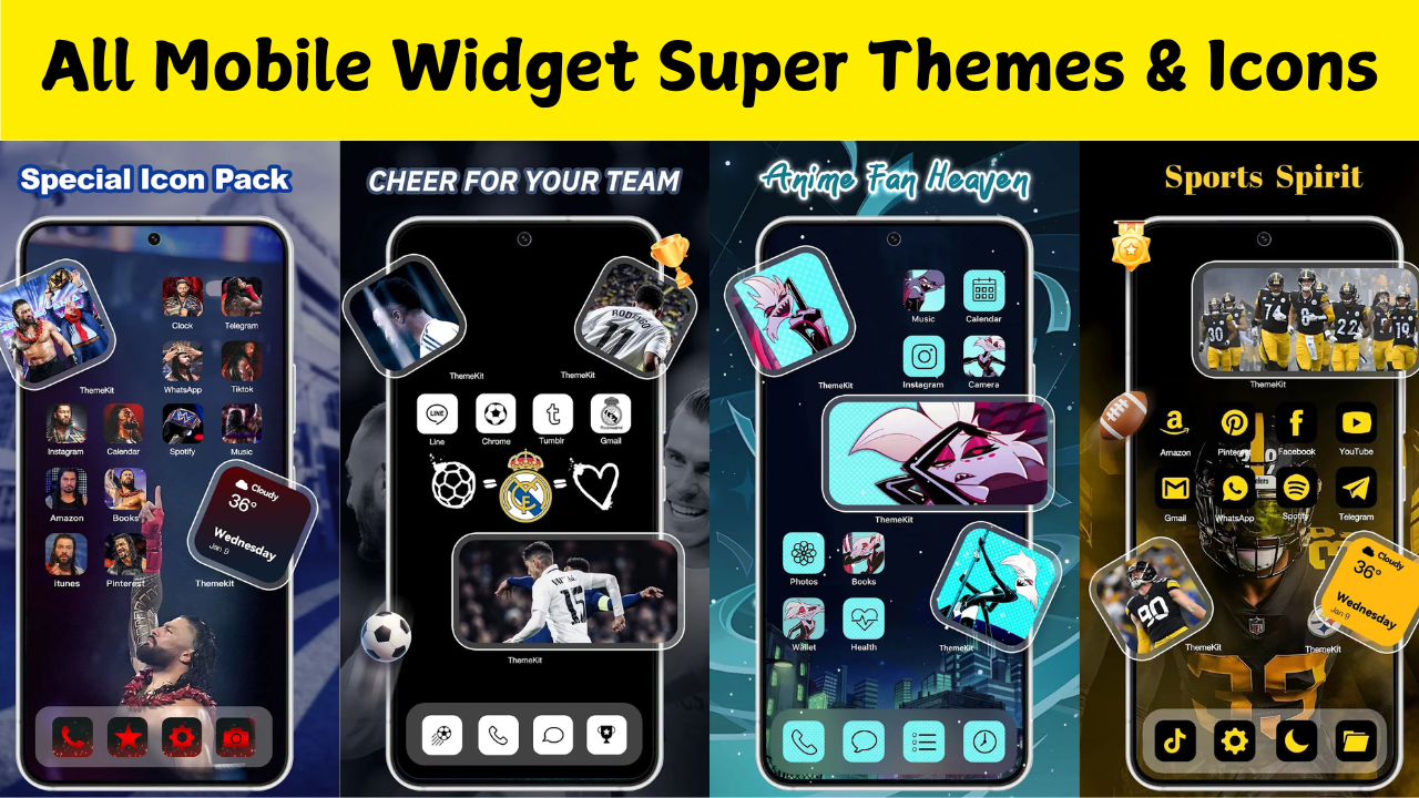 All Mobile Widget Super Themes & Icons